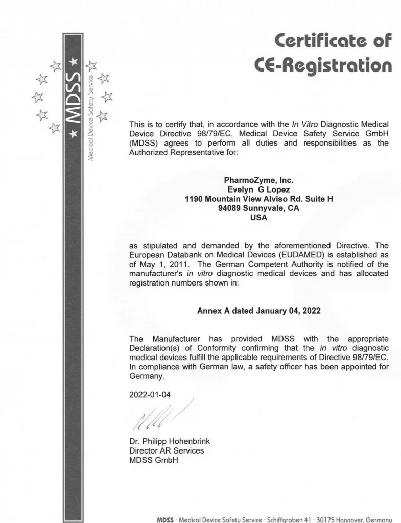CE-Zertifikat in einem Schritt